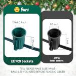 100 FT C9 Outdoor String Lights for Christmas
