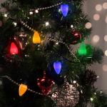 Anycosy 29.5 FT Battery Operated C7 Christmas Lights