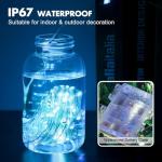 39Ft RGB Color Changing Fairy Lights with Remote