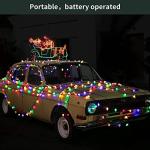 Anycosy 29.5 FT Battery Operated C7 Christmas Lights