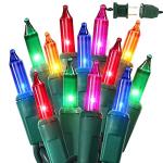 BrizLabs 300-Count Multicolored Christmas Lights 69.6ft