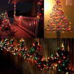 BrizLabs 300-Count Multicolored Christmas Lights 69.6ft