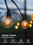 25-Foot Outdoor LED String Lights with Edison Bulbs