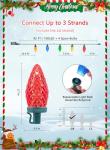 66 FT Multicolor C9 Christmas String Lights