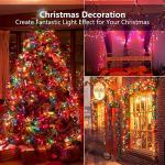 BrizLabs 300-Count Multicolored Christmas Lights 69.6ft