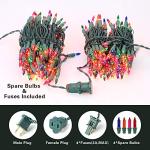 BrizLabs 300-Count Multicolored Christmas Lights 69.6ft