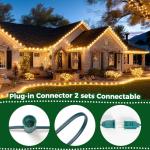 50 FT Vintage C9 Outdoor Christmas String Lights