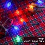 100 FT C9 Christmas String Lights, 100 Sockets