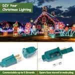 100 FT C9 Christmas String Lights, 100 Sockets