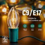 100 FT C9 Outdoor String Lights for Christmas
