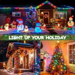 100 FT C9 Christmas String Lights, 100 Sockets