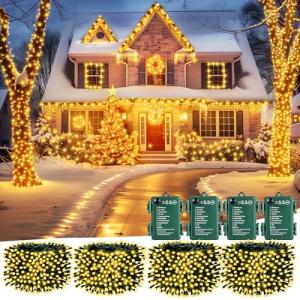 Brightown 200 LED Battery Operated Christmas Lights