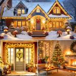Brightown 200 LED Battery Operated Christmas Lights