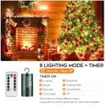 66ft Battery-Powered Fairy Lights with Remote