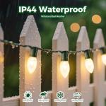 50 FT Vintage C9 Outdoor Christmas String Lights