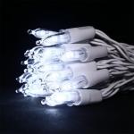 Battery-Operated 50 LED Cool White Christmas Lights