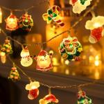 20 LED Fairy String Lights with Santa Decors
