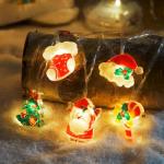 20 LED Fairy String Lights with Santa Decors
