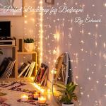 300 LED Curtain Lights with Remote Timer - Warm White