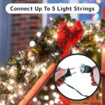 100 Clear Christmas String Lights - 20 ft