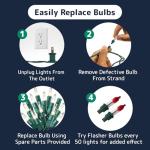 100 Clear Christmas String Lights - 20 ft