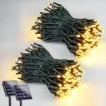 200 LED Solar String Lights - 2 Pack