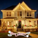 50 FT Vintage C9 Outdoor Christmas String Lights