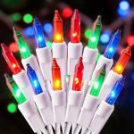 70 Count Multicolor Christmas Lights - Connectable