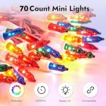70 Count Multicolor Christmas Lights - Connectable