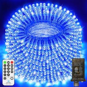 1000 LED Outdoor Christmas Lights - Waterproof, 8 Modes