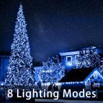 1000 LED Outdoor Christmas Lights - Waterproof, 8 Modes