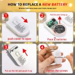 6PCS Battery-Powered Fairy Lights with Remote