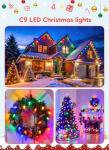 66 FT Multicolor C9 Christmas String Lights