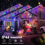 66ft Multicolor LED Icicle Christmas Lights