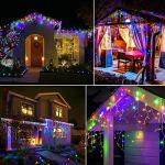 66ft Multicolor LED Icicle Christmas Lights
