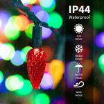 C6 LED 20ft Christmas String Lights - 2 Pack
