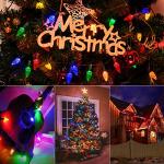 C6 LED 20ft Christmas String Lights - 2 Pack
