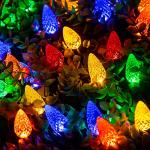 C6 LED 20ft Christmas String Lights - 2 Pack