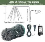 Warm White 448 LED Christmas Tree String Lights
