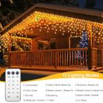 10Ft Battery Operated Color Changing Icicle Lights