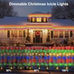 10Ft Battery Operated Color Changing Icicle Lights
