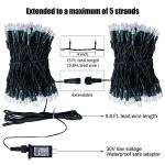 75 Feet LED Mini Christmas Lights - 200 Bulbs