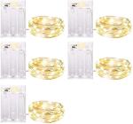 Minetom 7 FT Battery Operated Fairy Lights - 5 Pack