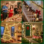 50 FT Vintage C9 Outdoor Christmas String Lights