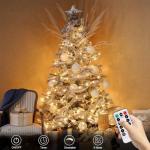 33Ft Battery-Powered 100 LED Warm White String Lights