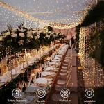 33Ft Battery-Powered 100 LED Warm White String Lights