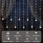 200 LED Waterproof Fairy Curtain Lights with Remote