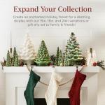 Set of 3 Pre-Lit Ceramic Christmas Trees