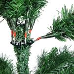 6Ft Pre-lit Hinged Christmas Pine Tree with Lights
