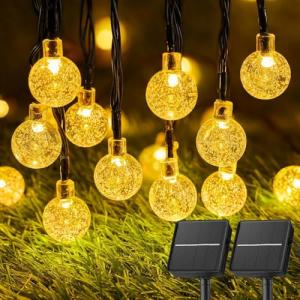 Solar LED String Lights - 2 Pack, 60 FT